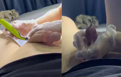 Đi Triệt Lông Cu Nứng Quá Nhờ Em Spa Sục Cặc Giúp